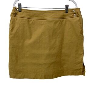 Tribal Stretch Skirt Skort Women 14‎ Khaki Tan Above Knee Career Casual Mini